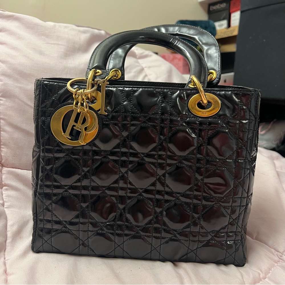 Lady dior medium black